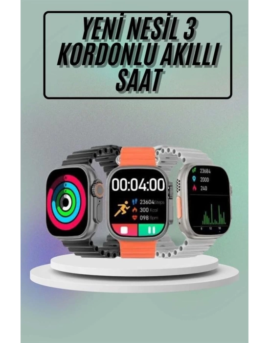 Akıllı Saat Çok Fonksiyonlu Uzun Pil Ömürlü Çağrı Cevaplayabilen Kol Saati