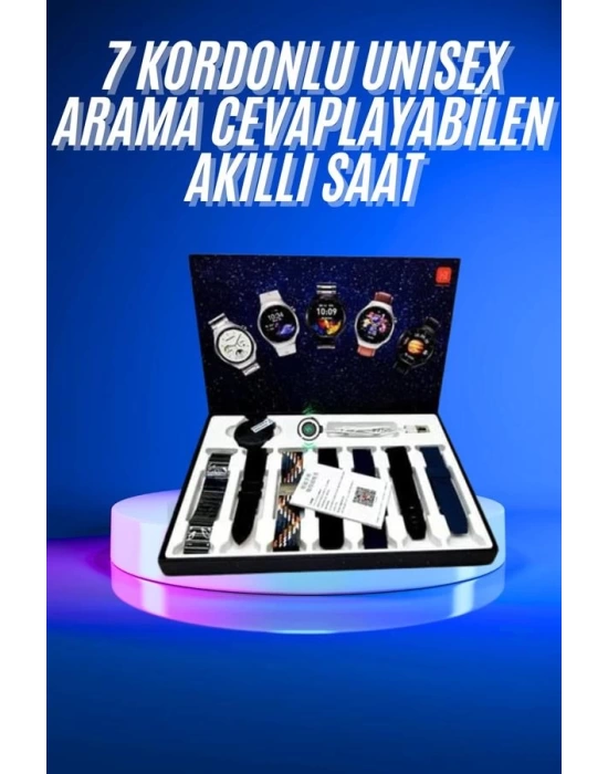 Akıllı Saat Çoklu Kordon Seçenekli Dokunmatik Ekran Nabız Sensörlü