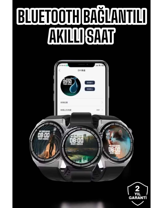 Akıllı Saat GPS VE NFC Özelliği Sesli Görüşme Dokunmstik Ekran