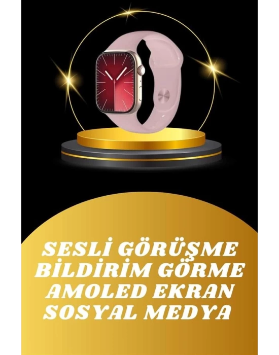 Akıllı Saat İos Andorid Destekli Arama Özeliği Sensörlü Bluetooth Bağlantılı