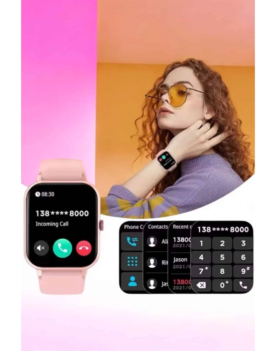 Akıllı Saat iOS ve Android ile Uyumlu Şık ve Çok Fonksiyonlu