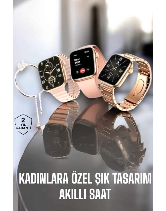 Akıllı Saat Kadınlara Uyku Ve Sağlık Takibi Yapabilen Bileklik Hediyeli