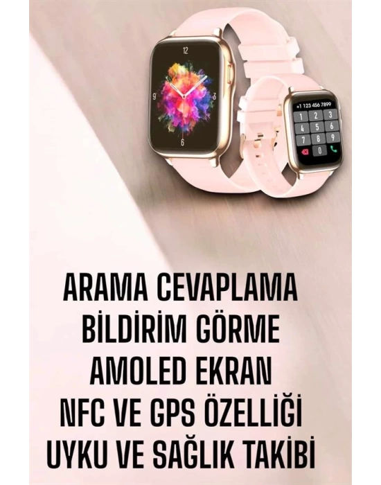 Akıllı Saat Kadınlara Uyku Ve Sağlık Takibi Yapabilen Bileklik Hediyeli