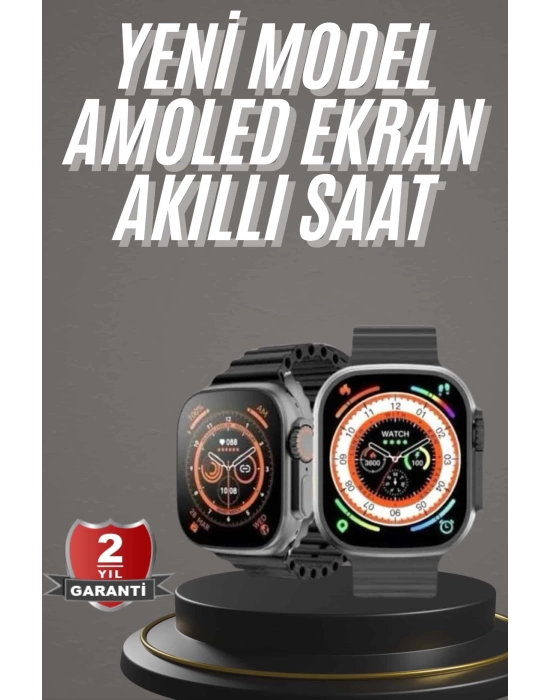 Akıllı Saat Kordon Hediyeli Güçlü Batarya Kapasiteli Titreşimli Bildirim Görme Unisex