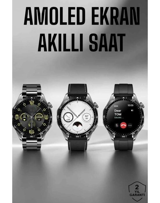 Akıllı Saat Metal Kordonlu GPS ve NFC Uyumlu Arama Cevaplayan