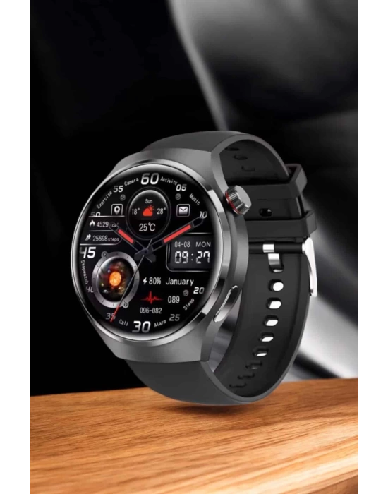 Akıllı Saat Nabız Sensörlü Bildirim Görebilen Spor Modları GPS Takibi