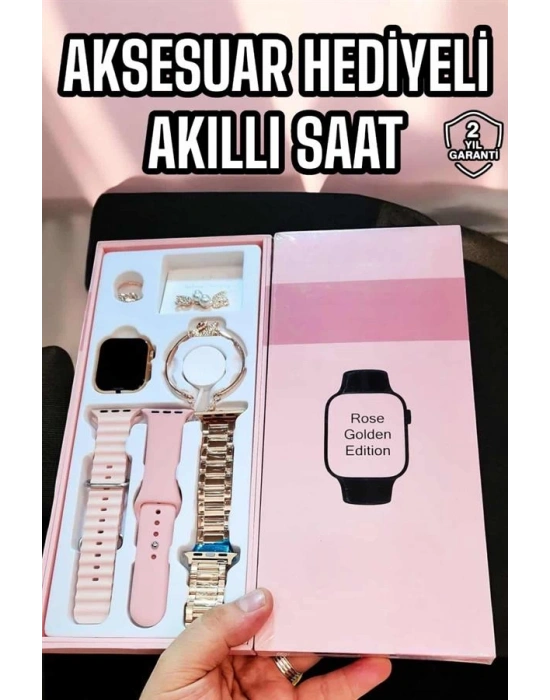 Akıllı Saat Sesli Görüşme Bildirim Görme Uyku ve Sağlık Takibi
