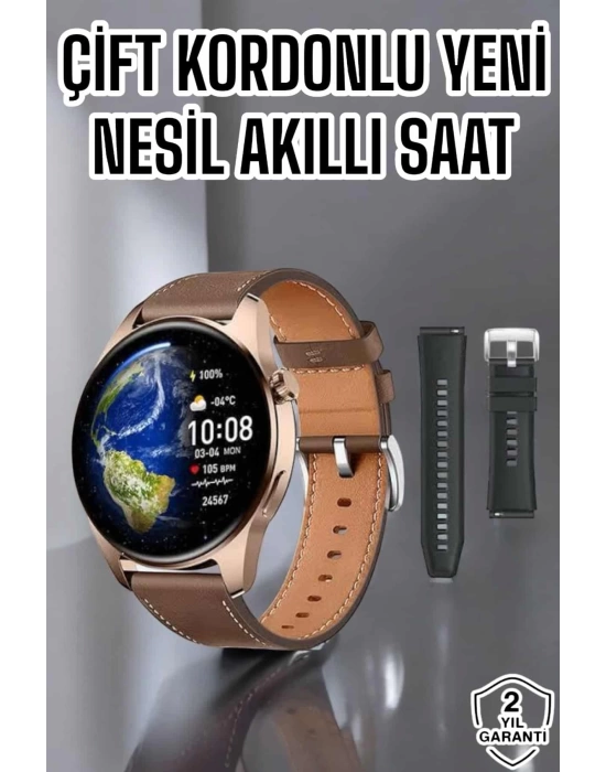 Akıllı Saat Sesli Görüşme NFC ve GPS Uyumlu Bluetooth Bağlantılı