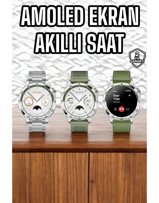 Akıllı Saat Sesli Görüşme Titreşimli Nabız Sensörlü Spor Modları