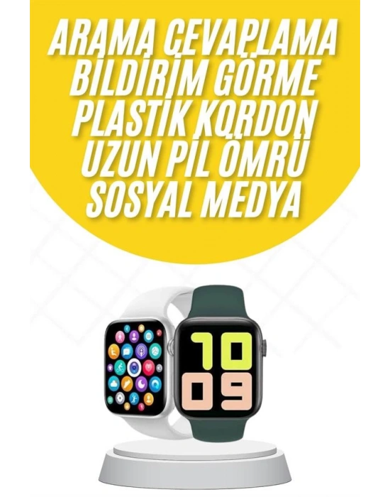 Akıllı Saat Uyku ve Sağlık Takibi Arama Cevaplama 44 MM Amoled Ekran