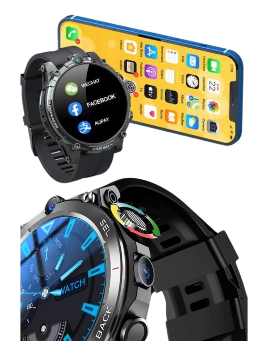 Akıllı Saat Yeni Model Sesli Asistan Bildirim Görme Bluetooth Bağlantılı Müzik Dinleme