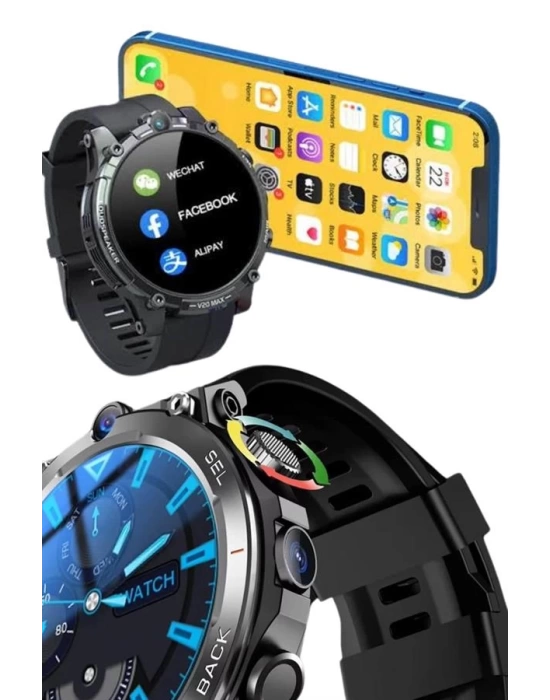 Akıllı Saat Yeni Model Sesli Asistan Bildirim Görme Bluetooth Bağlantılı Müzik Dinleme