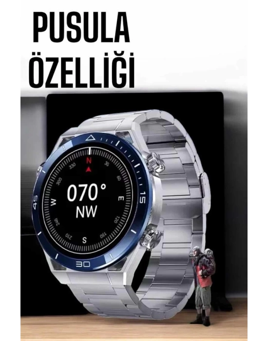 Akıllı Saat Yeni Nesil Bluetooth Bağlantılı Uyku ve Sağlık Takibi NFC ve GPS