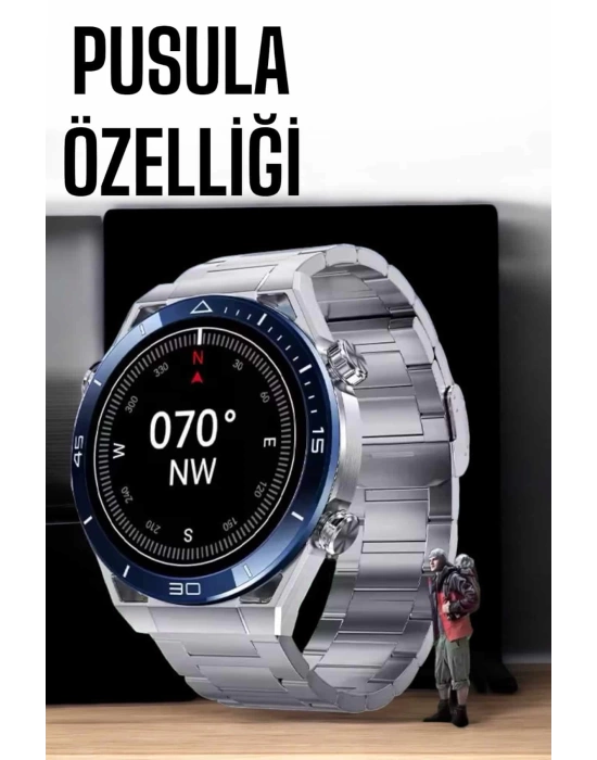 Akıllı Saat Yeni Nesil Bluetooth Bağlantılı Uyku ve Sağlık Takibi NFC ve GPS