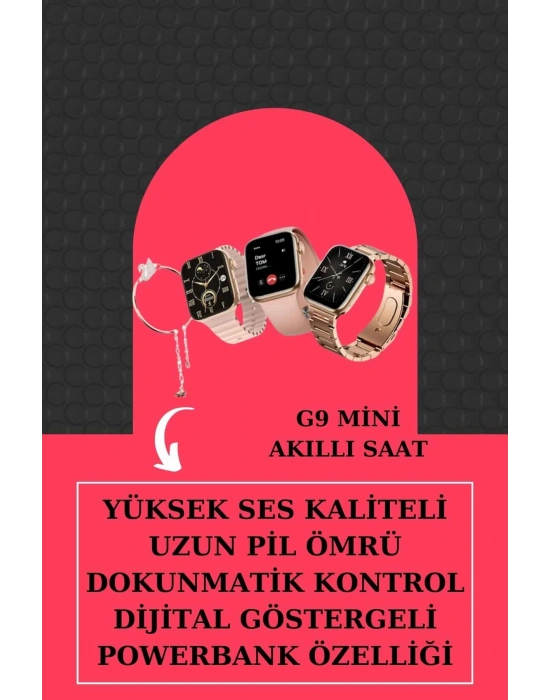 Aksesuar Hediyeli Akıllı Saat ve Dijital Göstergeli Powerbankli Bluetooth Kulaklık