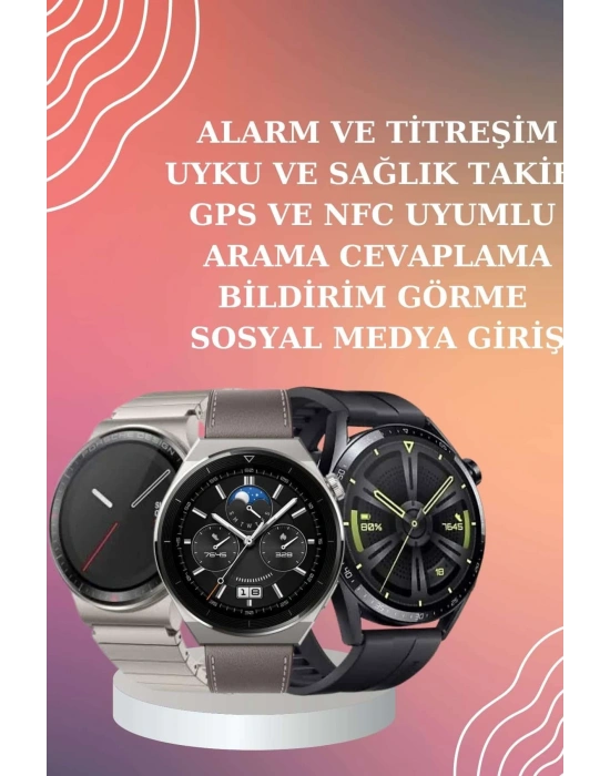 ANC Özellikli Bluetooth Kulaklık ve Amoled Ekran Akıllı Saat Uyku ve Sağlık Takibi Nabız Ölçer