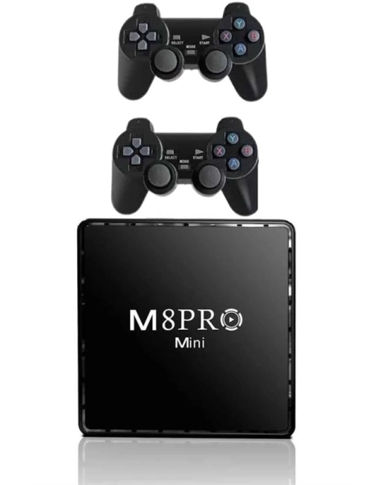 Android Tv Box 2.4g 10k Ultra Hd 2gb Ram 64gb Hafıza 10000 Retro Oyunlu Konsol Game Stick M8 Pro