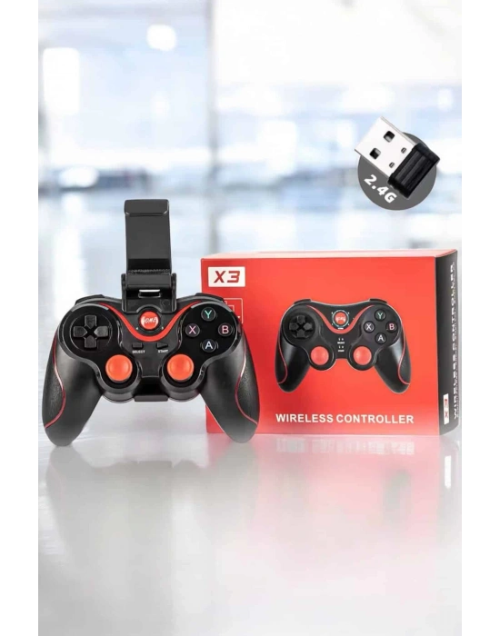 Android Uyumlu Gamepad X3 Game Stick Oyun Kolu Bluetooth Bağlantılı