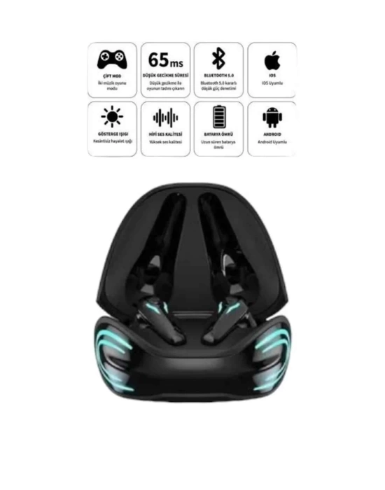 Android ve İOS Uyumlu Bluetooth Kulaklık Gaming Kulaklık Mini