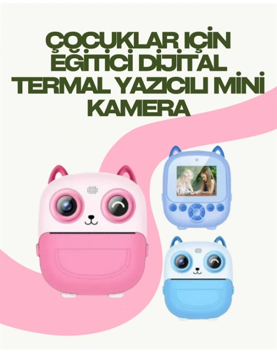 Anında Yazdıran Kamera – Çocuklara Uygun, Hafif ve Renkli