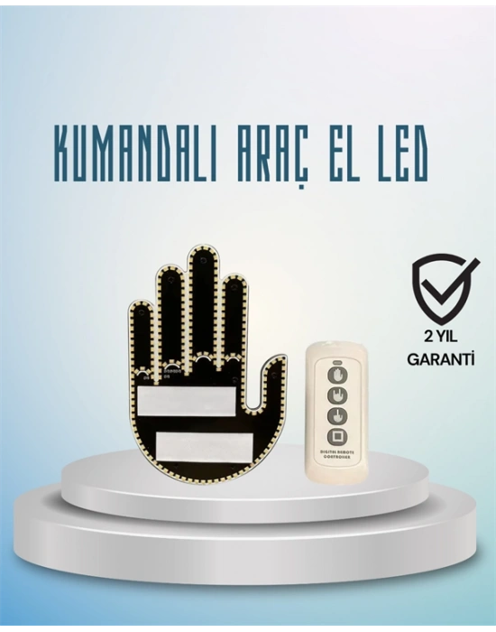 Aracınız İçin Eğlenceli ve Güvenli İletişim: LED Jest Lambası, Uzaktan Kumandalı, Kolay Montaj