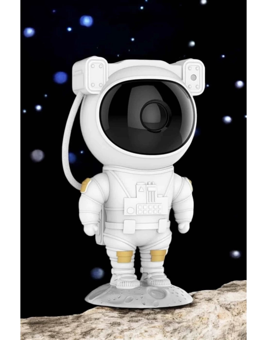 Astronot Bluetooth Hoparlör Gökyüzü Projektör Gece Lambası