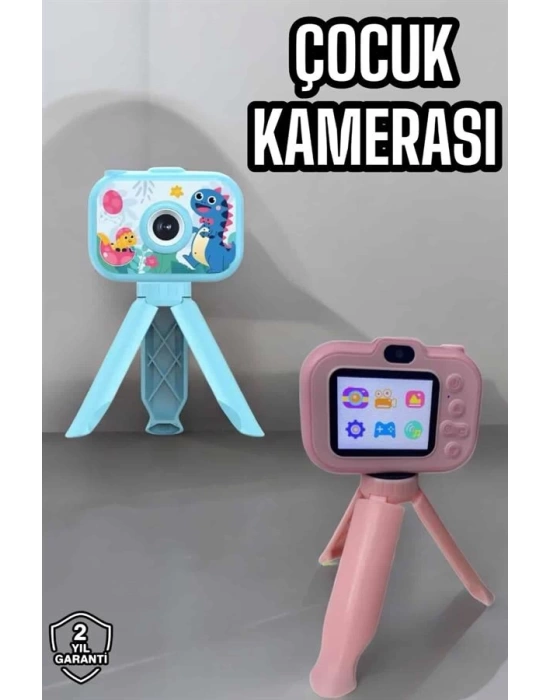Ayaklı Mini Fotoğraf Makinesi Çocuk Için Eğitici Video Kamera