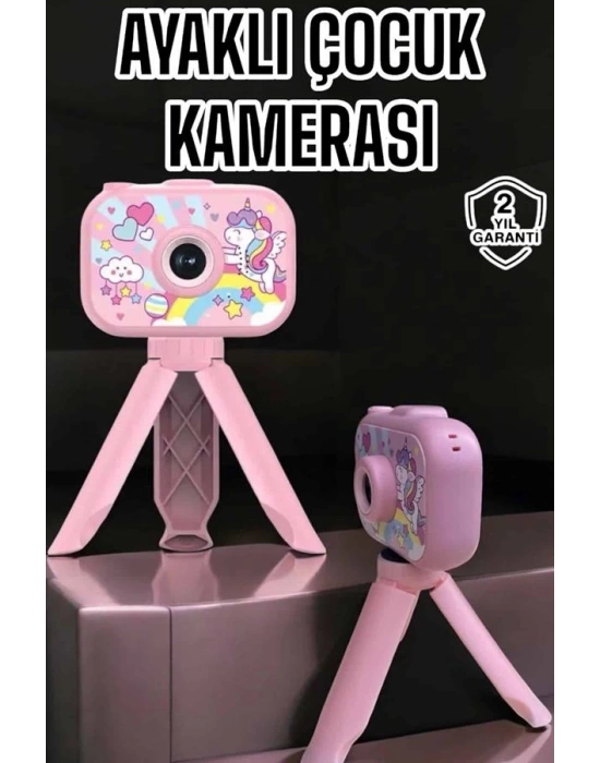 Ayaklı Mini Fotoğraf Makinesi Çocuk Için Eğitici Video Kamera (Kopya)