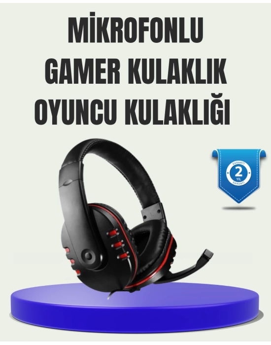 Ayarlanabilir Başlıklı Gaming Kulaklık – Üstün Ses ve Mikrofon Kalitesi