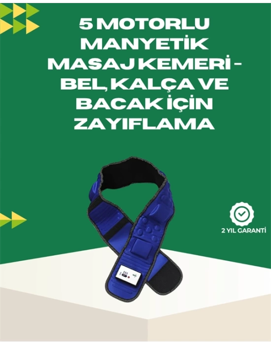 Ayarlanabilir Hız ve Titreşim Modlarına Sahip Manyetik Masaj ve Zayıflama Kemeri