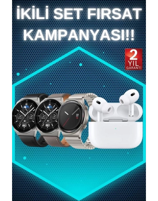 Aynalı Bluetooth Kulaklık Yeni Nesil Akıllı Saat Titreşimli Nabız Ölçer Spor Modları