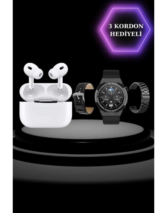 Aynalı Bluetooth Kulaklık Yeni Nesil Akıllı Saat Titreşimli Nabız Ölçer Spor Modları