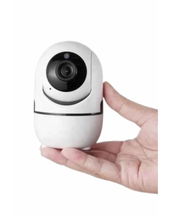 Baby Kamera Kablosuz 720P Beyaz 360 Derece Wifi Kamera Full HD 1080p