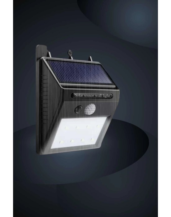 Bahçe Aydınlatma Sensörlü Güneş Enerjili Duvar Lambası 40 Led Işık
