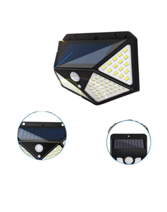 Bahçe Lambası Bahçe Aydınlatma Sensörlü Suya Dayanıklı 100 Led