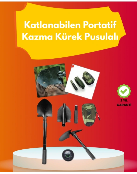 Bahçe ve Doğa Kullanımı için Metal Saplı Çok İşlevli Kürek – Anti-Kayma Tasarım