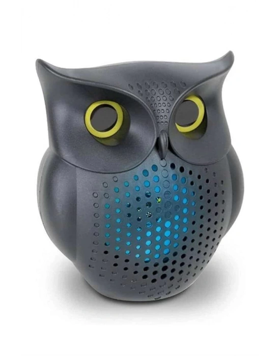 Baykuş Görünümlü Işıklı Bluetooth Speaker Bluetooth Hoparlör