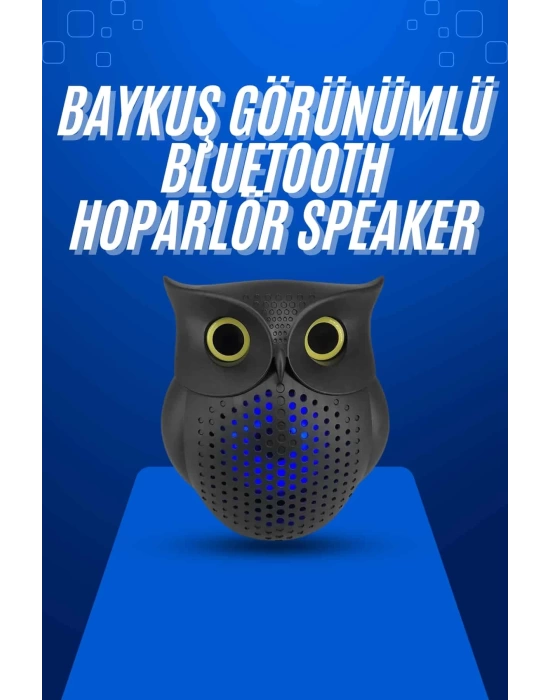 Baykuş Tasarımlı Mini Bluetooth Speaker Yüksek Ses Kaliteli Taşınabilir
