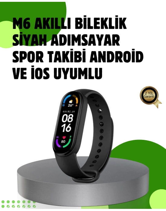 Bluetooth 5.0 Akıllı Bileklik – Kalp, Uyku ve Aktivite Takibi