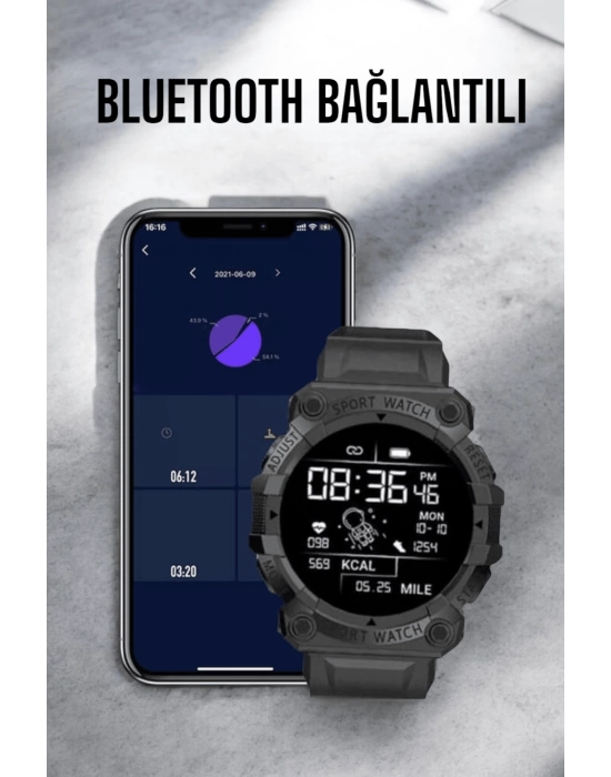 Bluetooth 5.0 Destekli Çok Fonksiyonlu Yeni Nesil Akıllı Saat