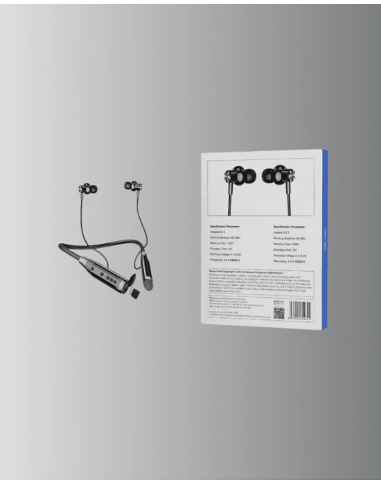 Bluetooth 5.0 Kablosuz Kulaklık – Uzun Pil Ömrü ve Ergonomik Tasarım