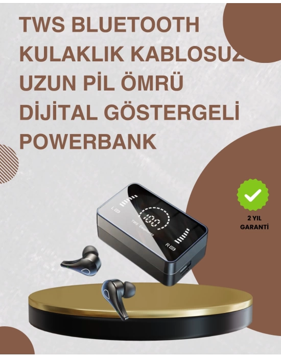 Bluetooth 5.1 Kablosuz Kulaklık – 3500 mAh Şarj Kutulu