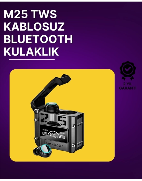 Bluetooth 5.3 Kablosuz Kulaklık | Powerbank Şarj Kutulu | Ultra HD Ses Kalitesi