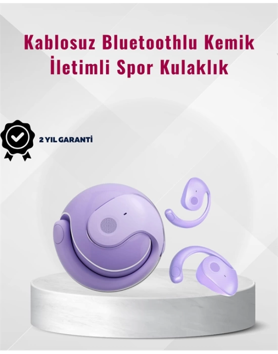 Bluetooth 5.3 Teknolojili Kablosuz Kemik İletimli Spor Kulaklık