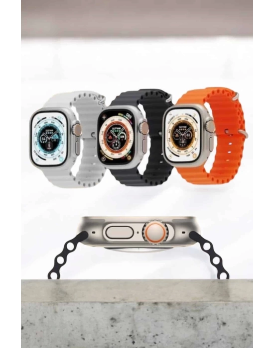 Bluetooth Bağlantılı 49MM Dokunmatik Akıllı Saat Sağlık ve Spor Takip Özellikli