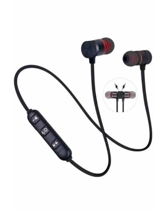 Bluetooth Bağlantılı Kablolu Mıknatıslı Sport Kulaklık