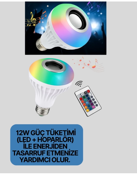 Bluetooth Bağlantılı RGB LED Ampul – Şık ve Fonksiyonel