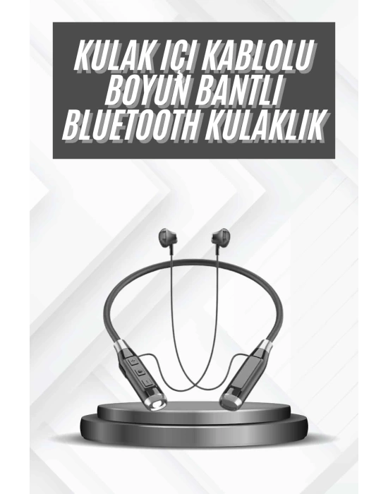 Bluetooth Kulaklık 120 Saat Kullanım Süresi Boyun Askılı Bluetooth Kablosuz Kulaklık