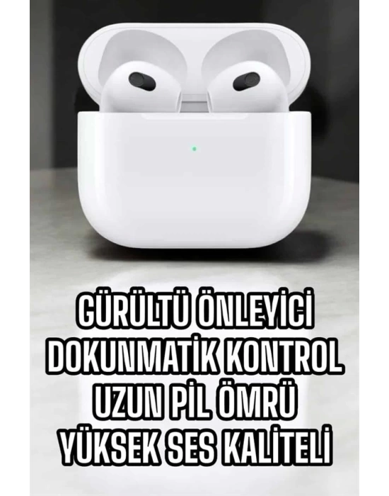 Bluetooth Kulaklık 3.Nesil Kablosuz Uzun Pil Ömrü Dokunmatik Kontrol