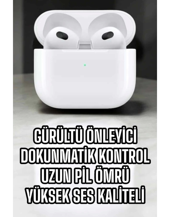 Bluetooth Kulaklık 3.Nesil Kablosuz Uzun Pil Ömrü Dokunmatik Kontrol